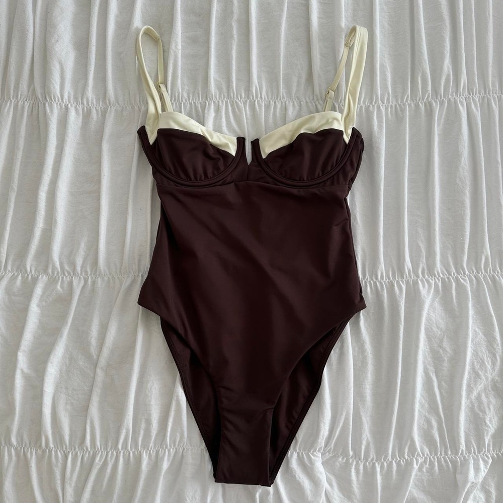 NWT Monday Swim Clovelly Espresso Brown Swimsuit